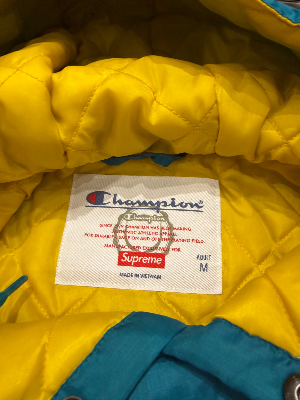 Supreme x Champion Pullover Parka - Teal
