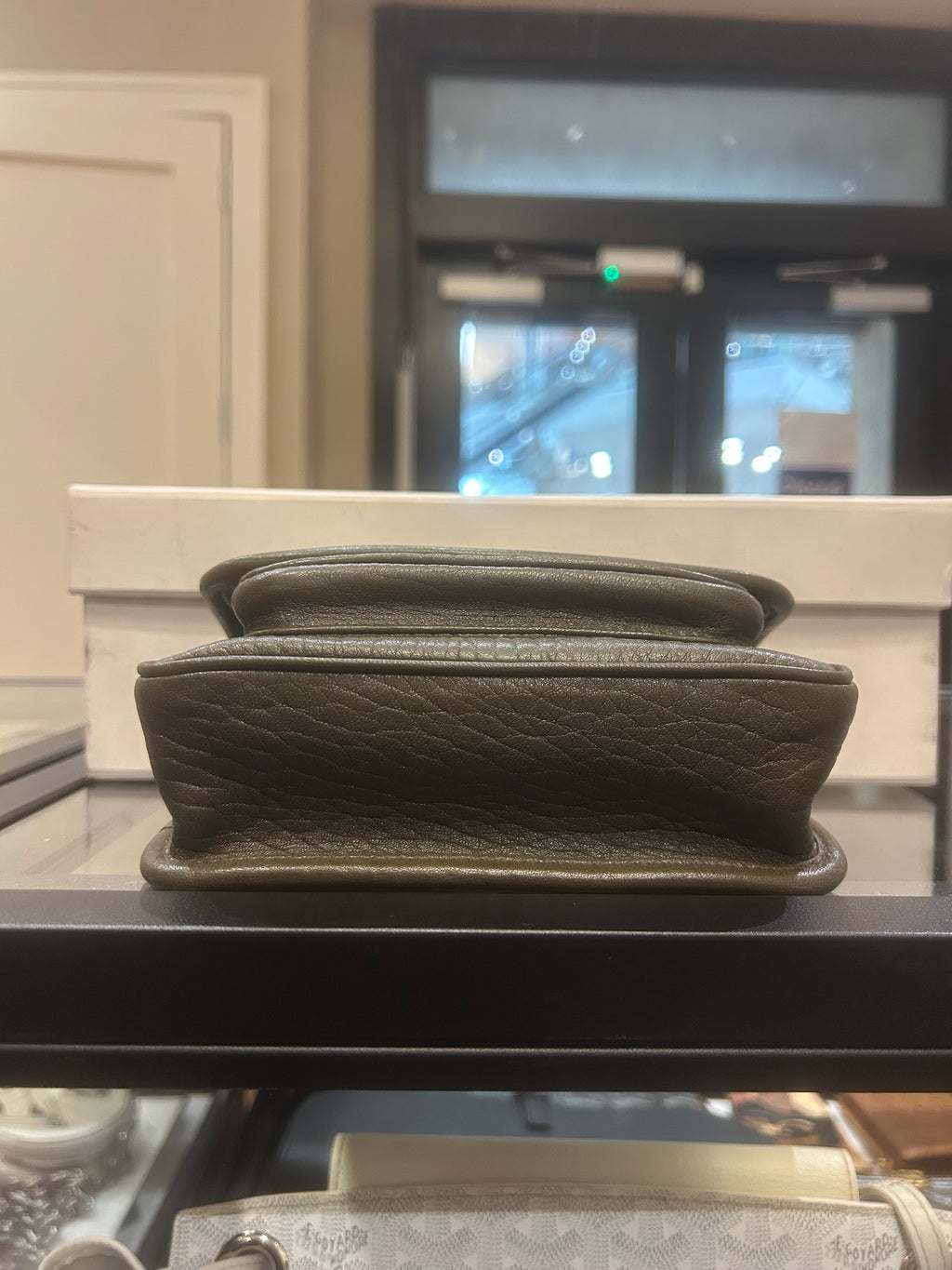 Saint Laurent Lambskin Mini Niki Bag - Olive Green