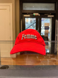 Balenciaga Embroidered ‘Femme’ Baseball Cap - Red
