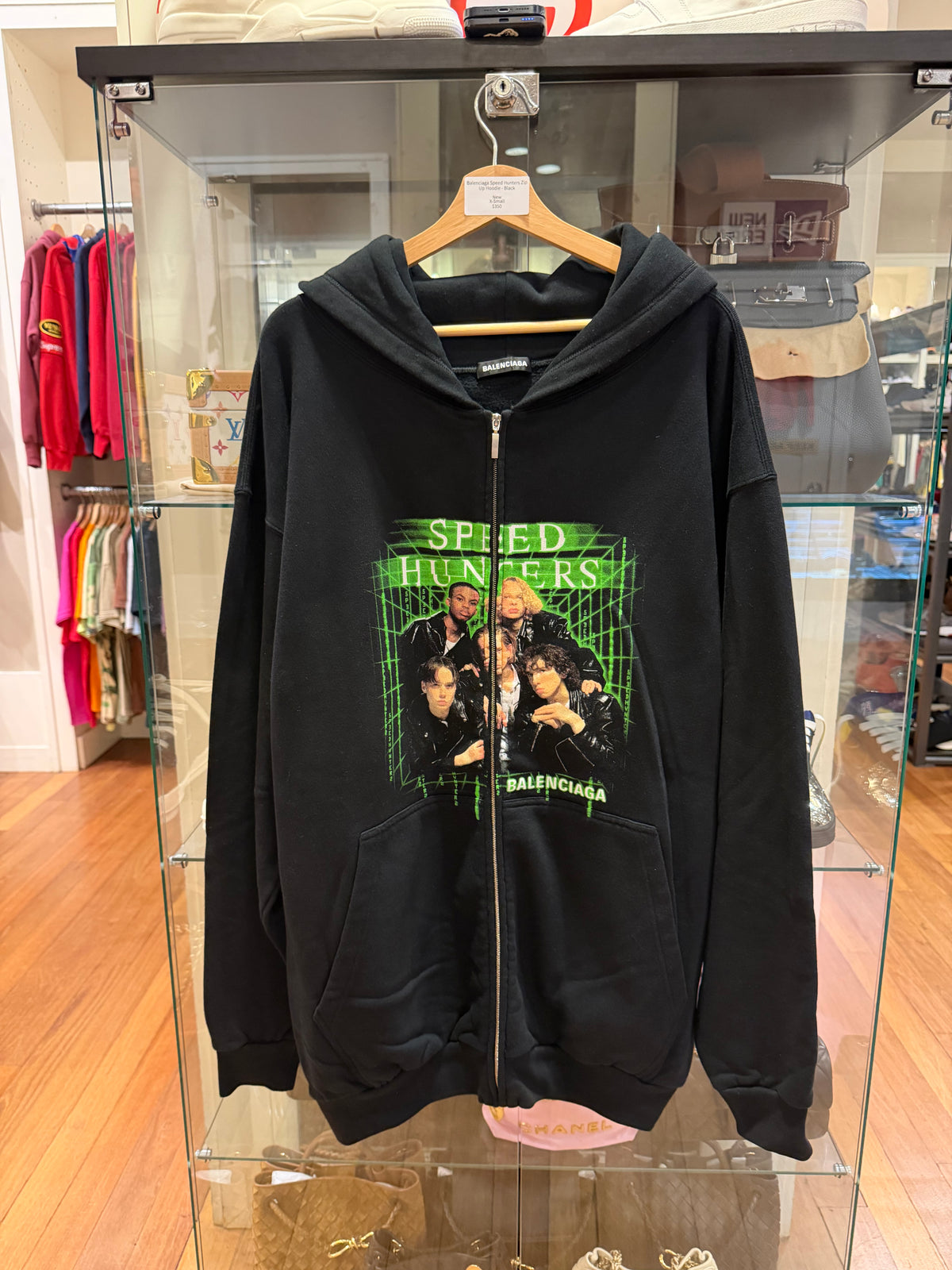 Balenciaga Speedrunners Zip Up Hoodie - Black