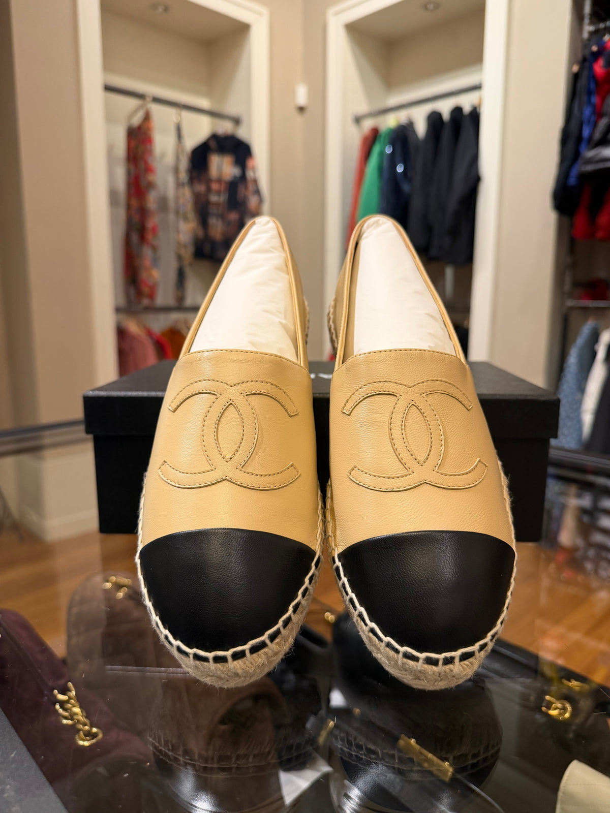 Chanel Espadrilles - Beige/Black