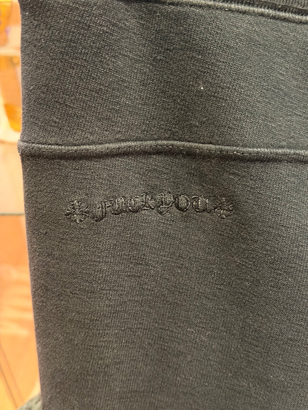 Chrome Hearts Plus Cross Double Dagger Zip Sweatpants - Black