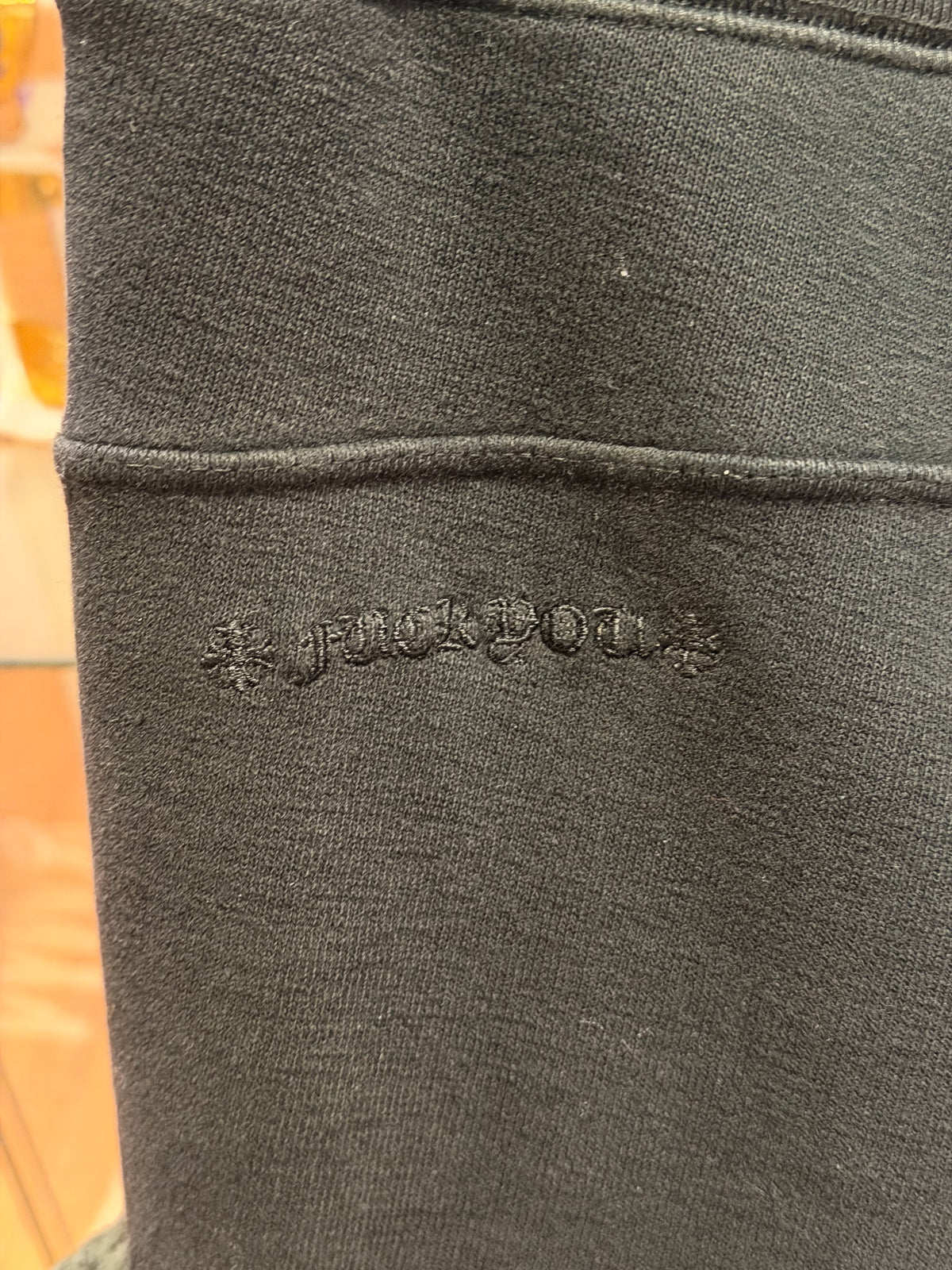 Chrome Hearts Plus Cross Double Dagger Zip Sweatpants - Black