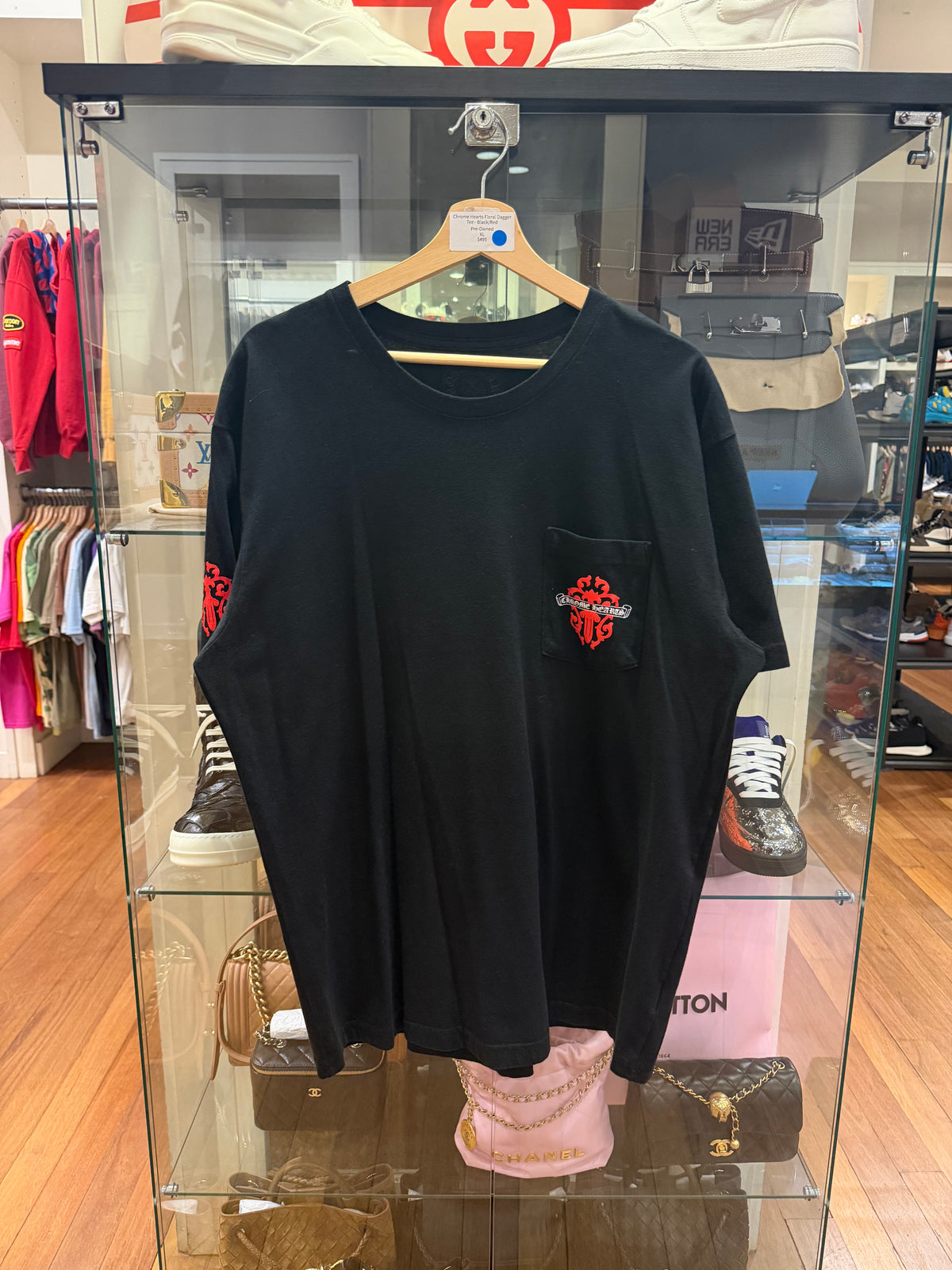 Chrome Hearts Floral Dagger
Tee - Black/Red