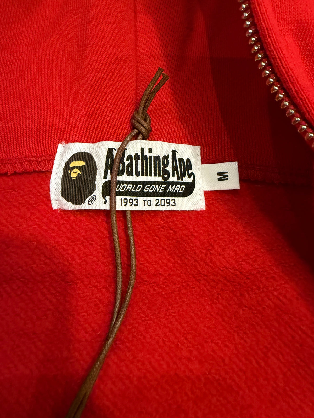 Bape SS22 Detachable Shark Full Zip Hoodie - Red & Green