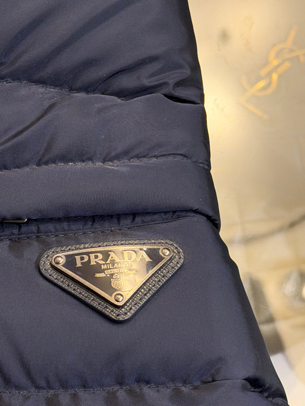 Prada Down Puffer Jacket -
Navy