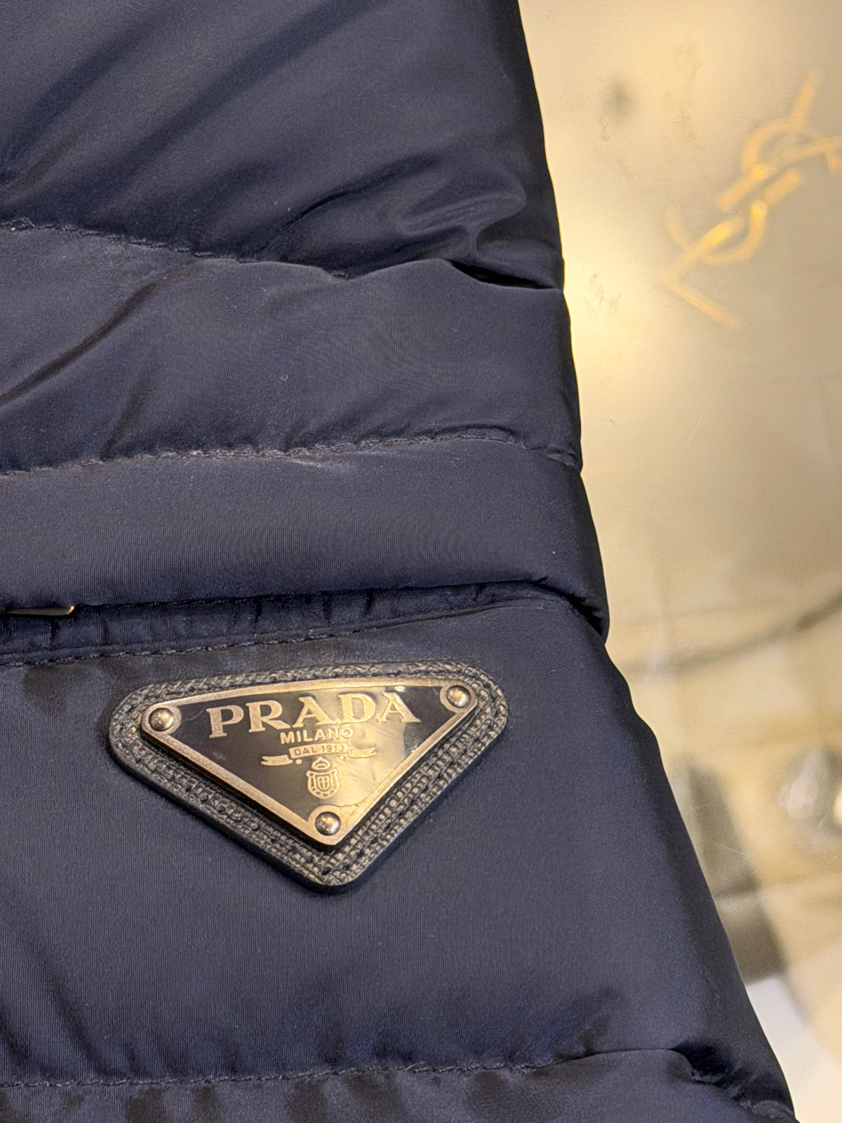 Prada Down Puffer Jacket -
Navy