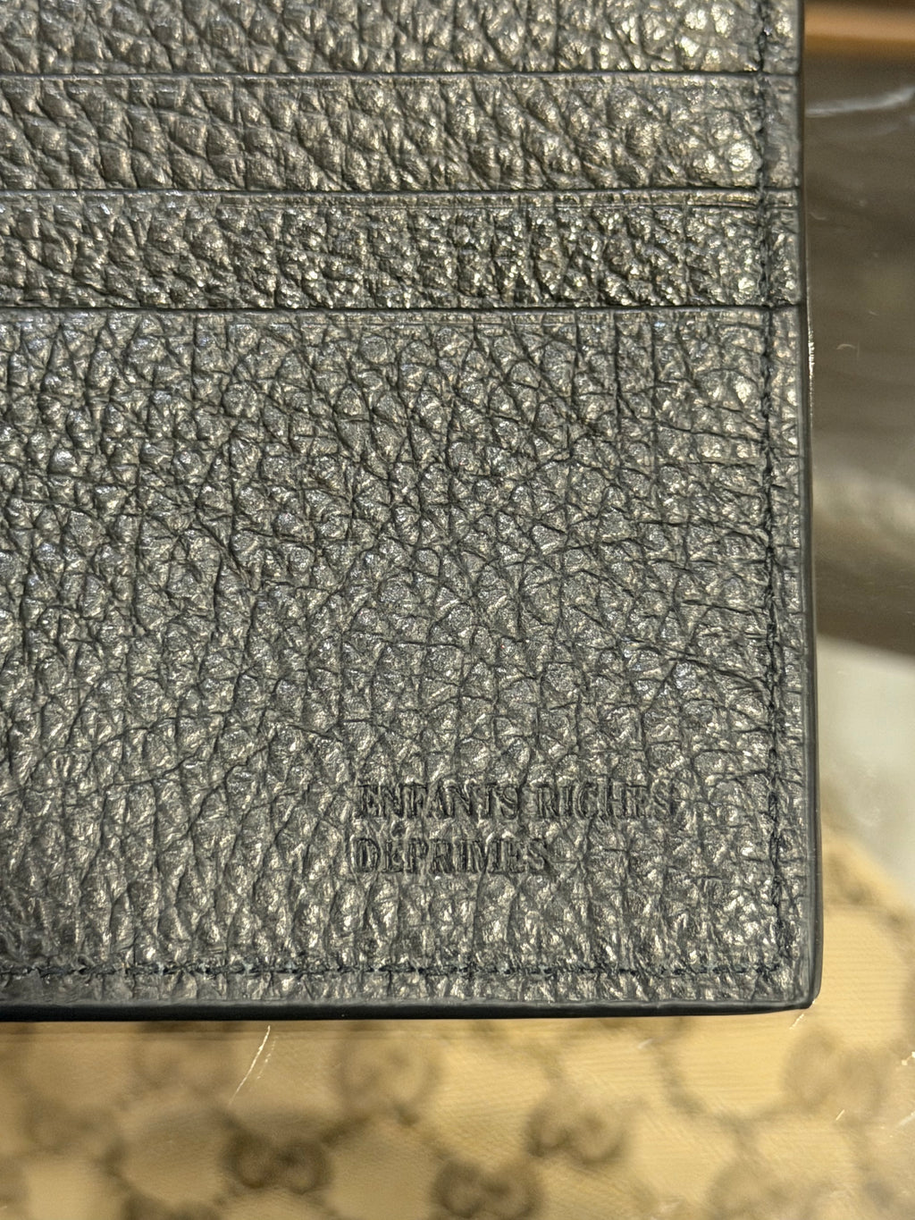 Enfants Riches Déprimés Anti-Conmunist League Bifold Leather Wallet - Black