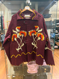 Bode French Marigold
Emroidered Merino Wool
Jacket - Burgundy