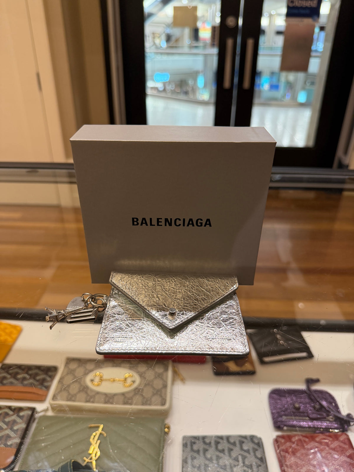 Balenciaga Token Card Holder - Almond Green