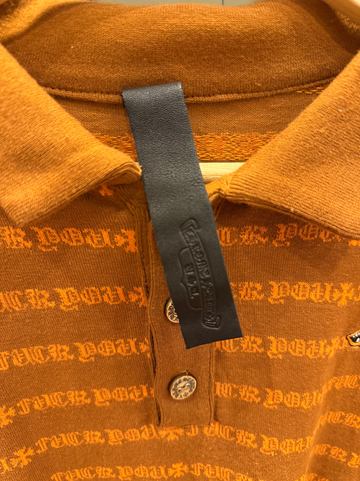 Chrome Hearts Matty Boy ‘Teens From Mars’ Striped Polo LS Shirt