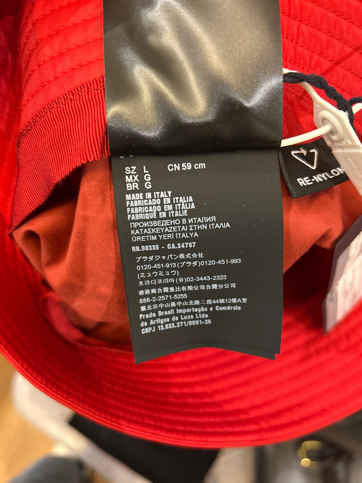 Prada Bucket Hat - Red