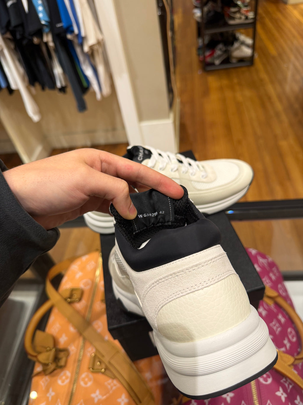 Chanel Trainer Sneakers - White / Black
