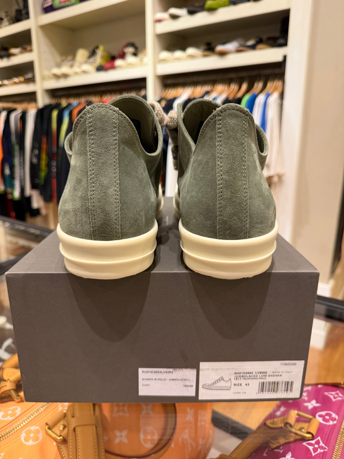 Rick Owens Jumbo Lace Ramone Low - Mouthwash