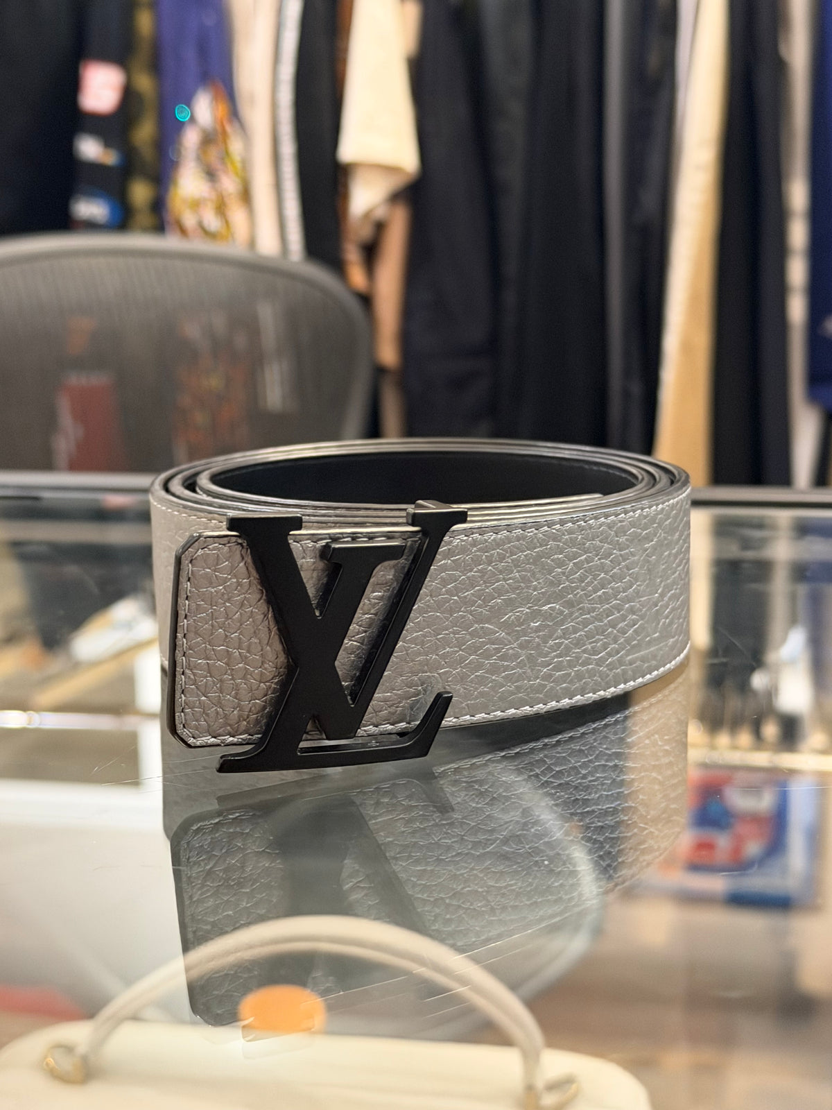 Louis Vuitton Monogram Belt - Silver
