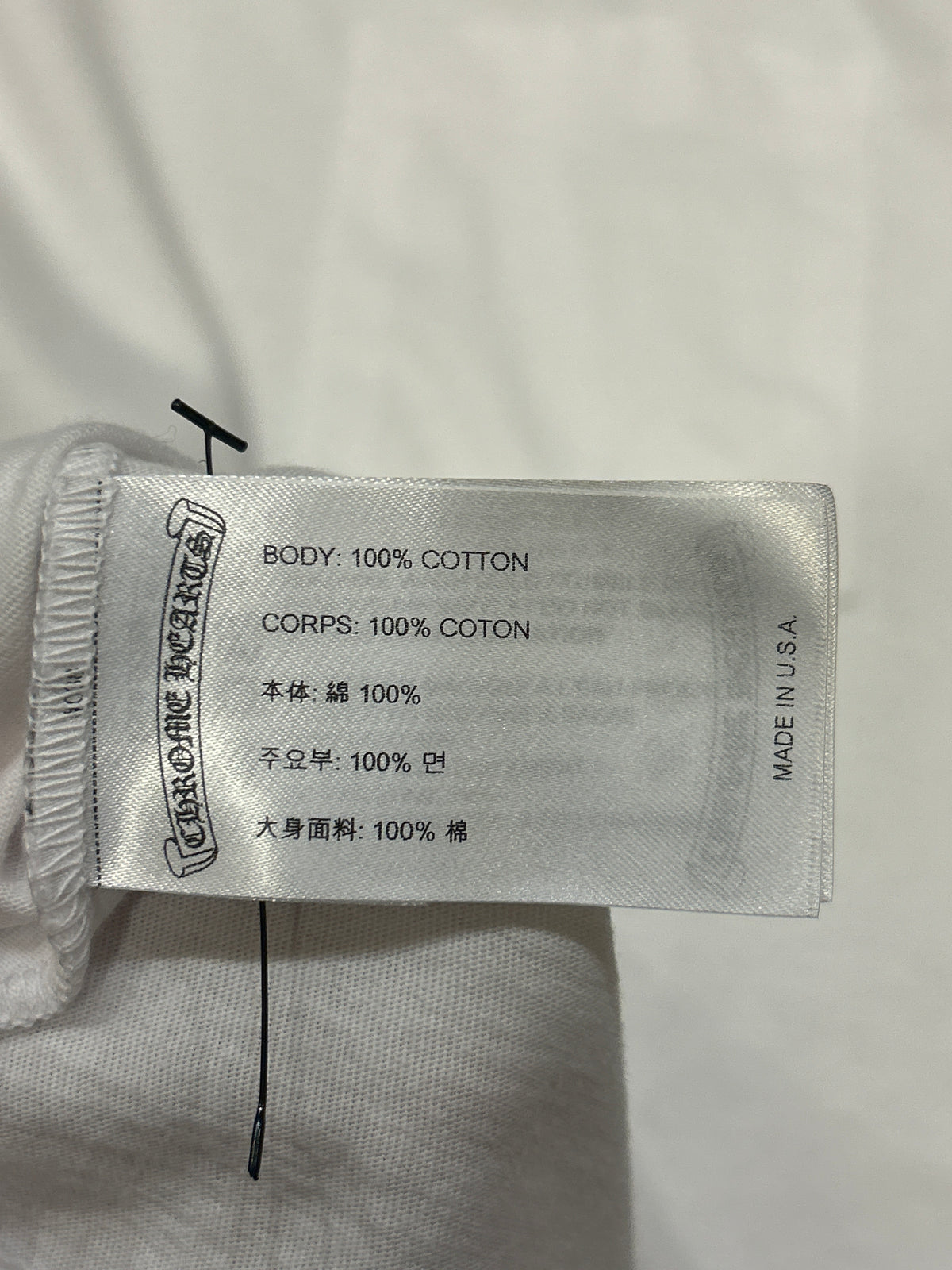 Chrome Hearts Neck Logo Pocket LS Tee - White/Purple