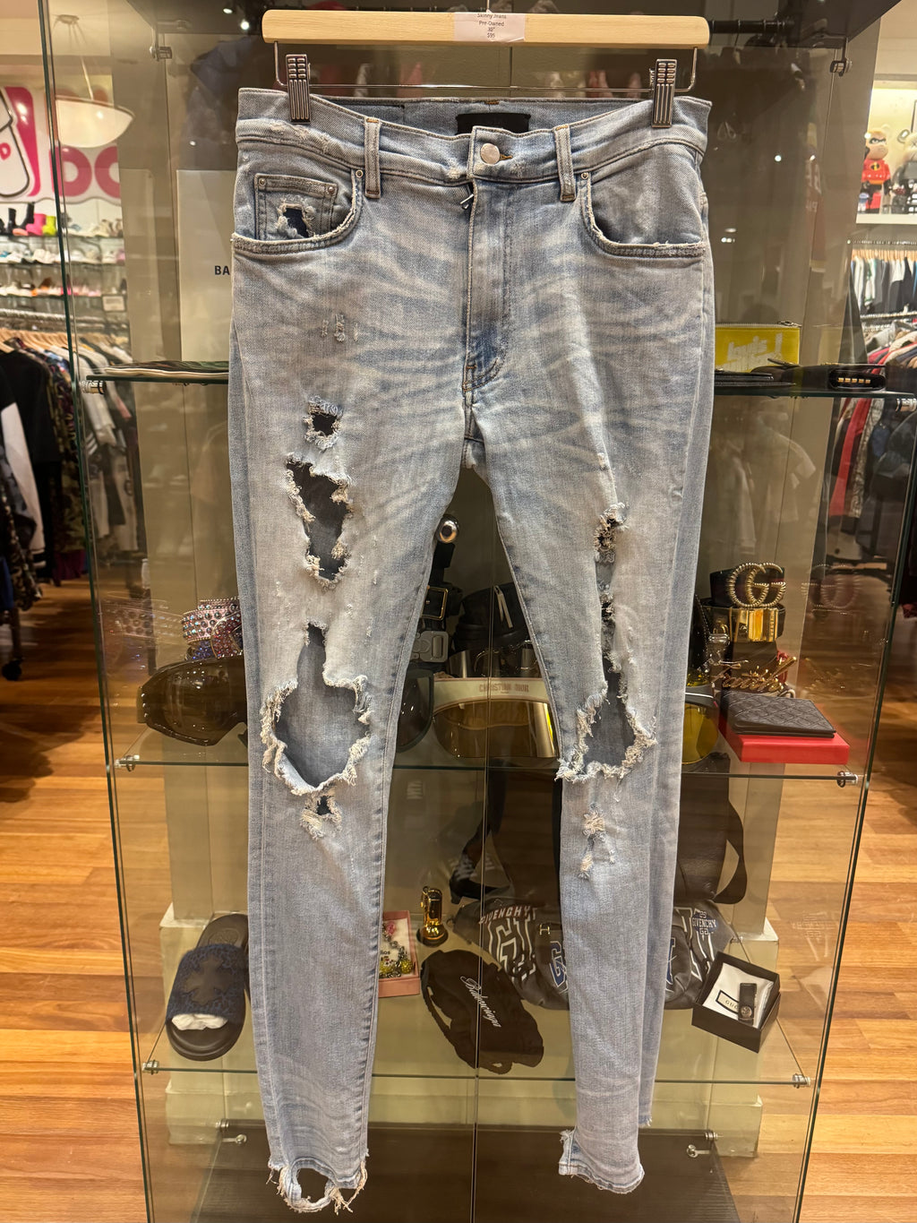 Amiri Thrasher Distressed Skinny Jeans