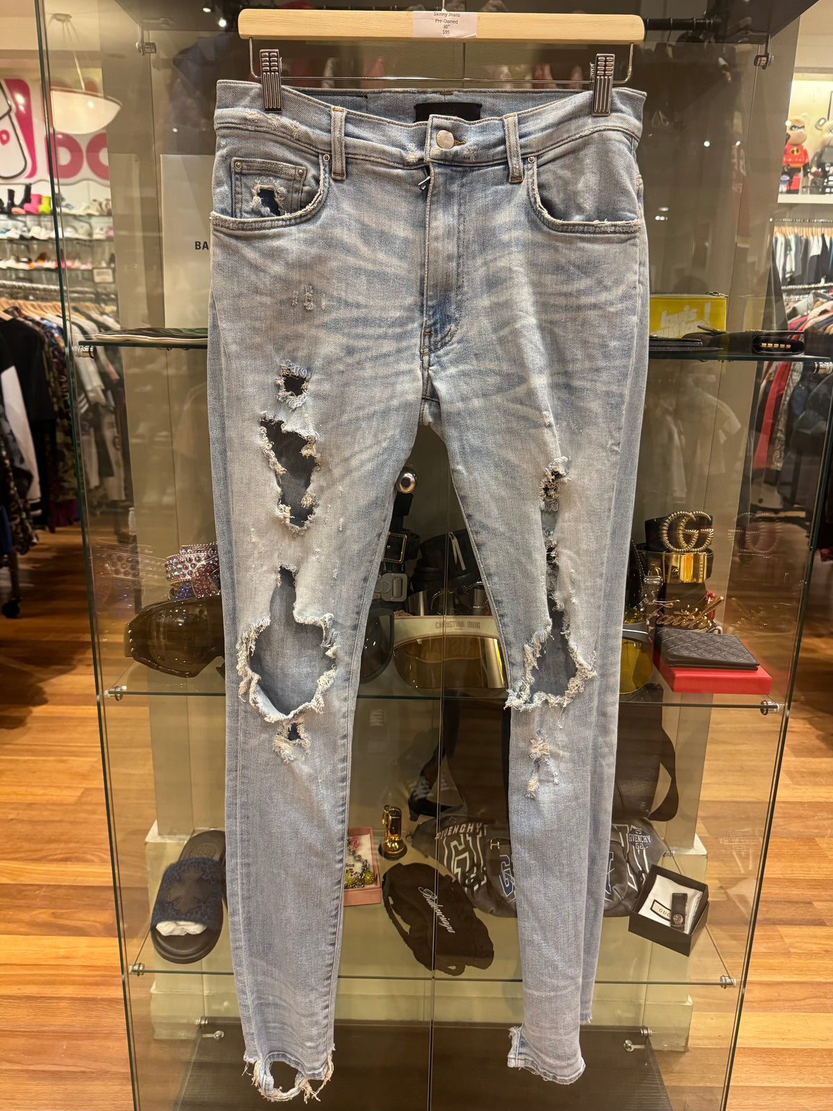 Amiri Thrasher Distressed Skinny Jeans