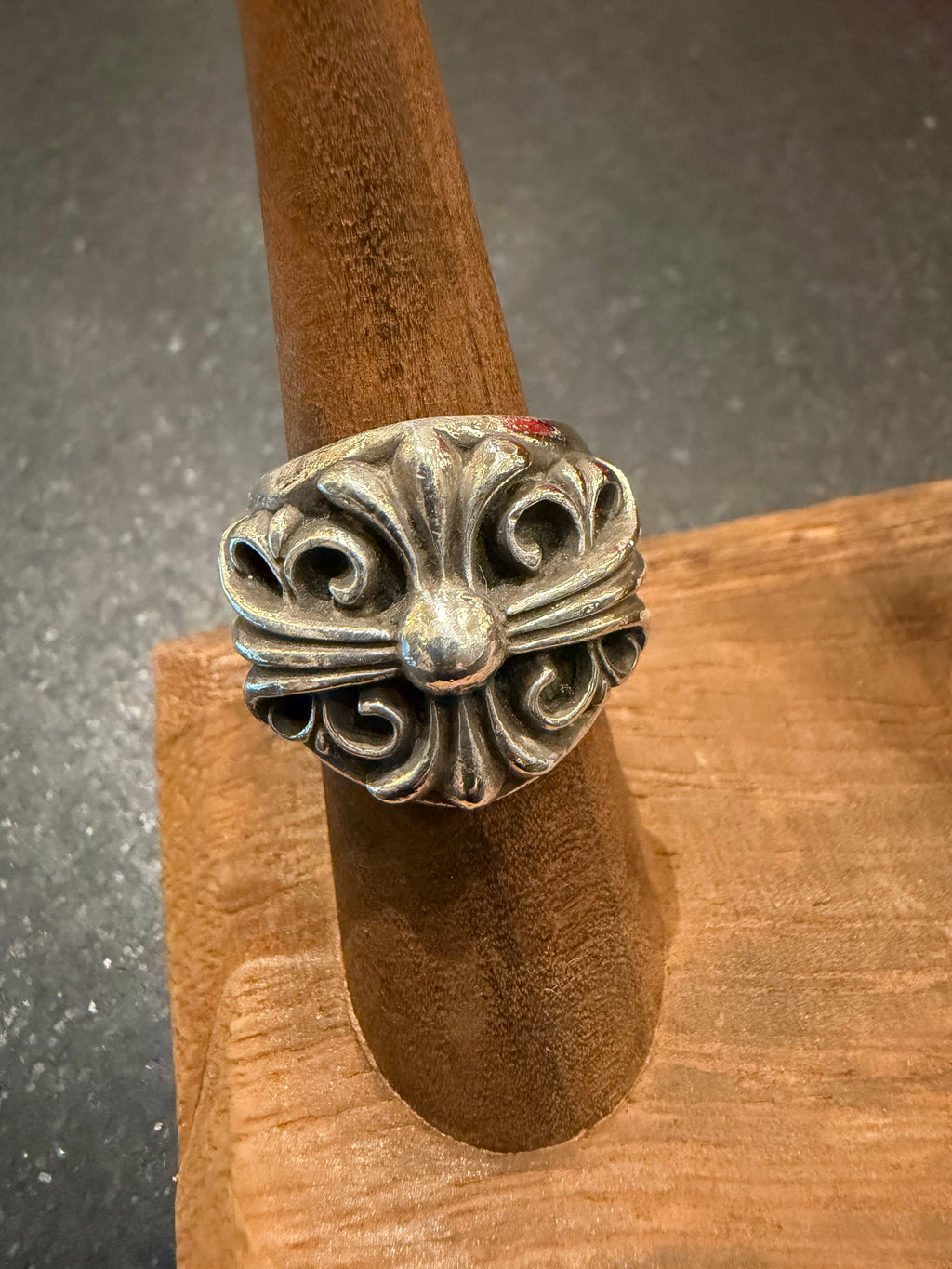 Chrome Hearts Keep Ring Silver - Size 6.5