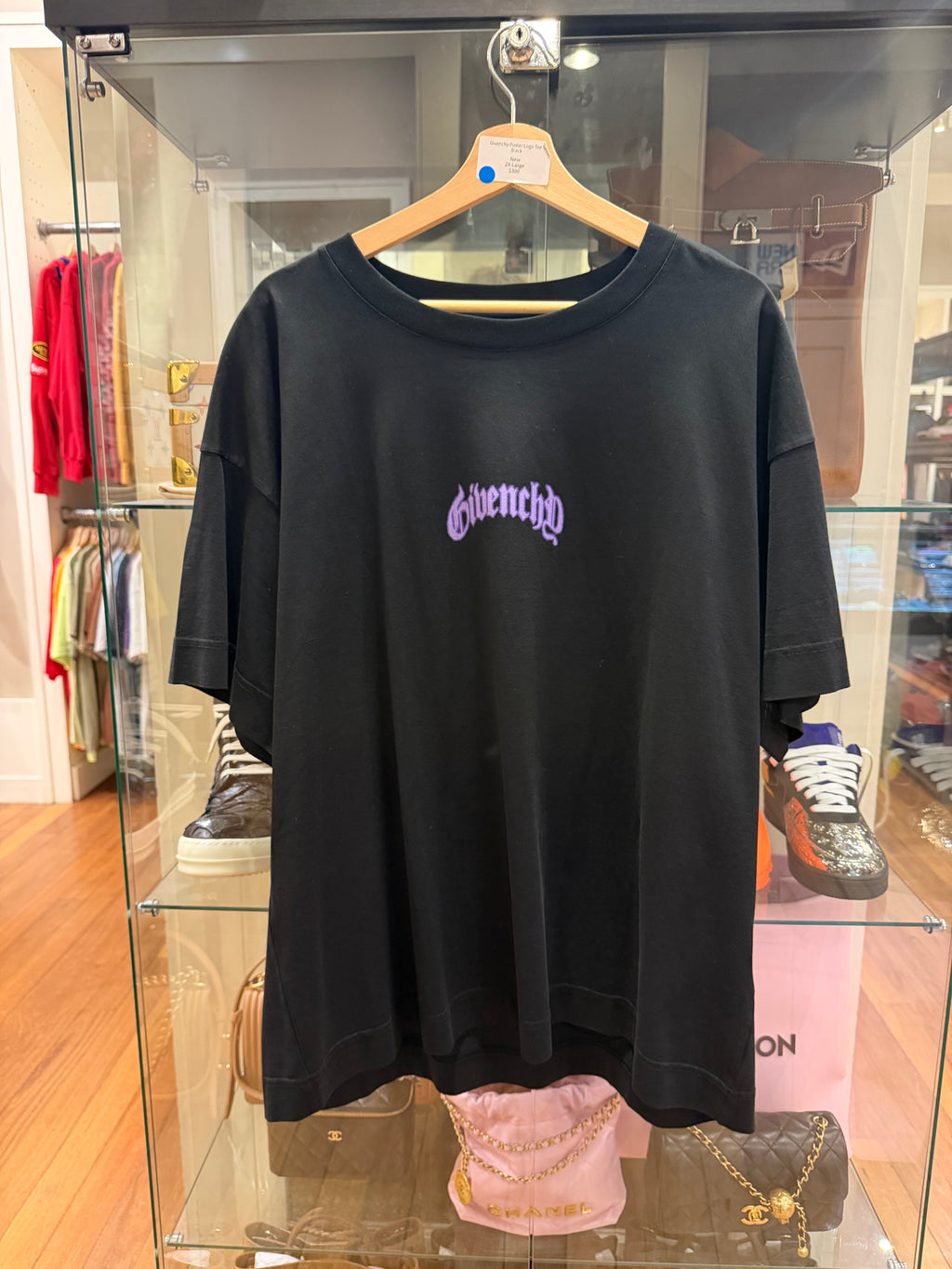Givenchy Poster Logo Tee - Black