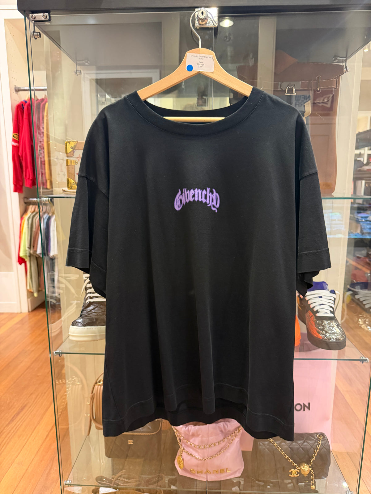 Givenchy Poster Logo Tee - Black