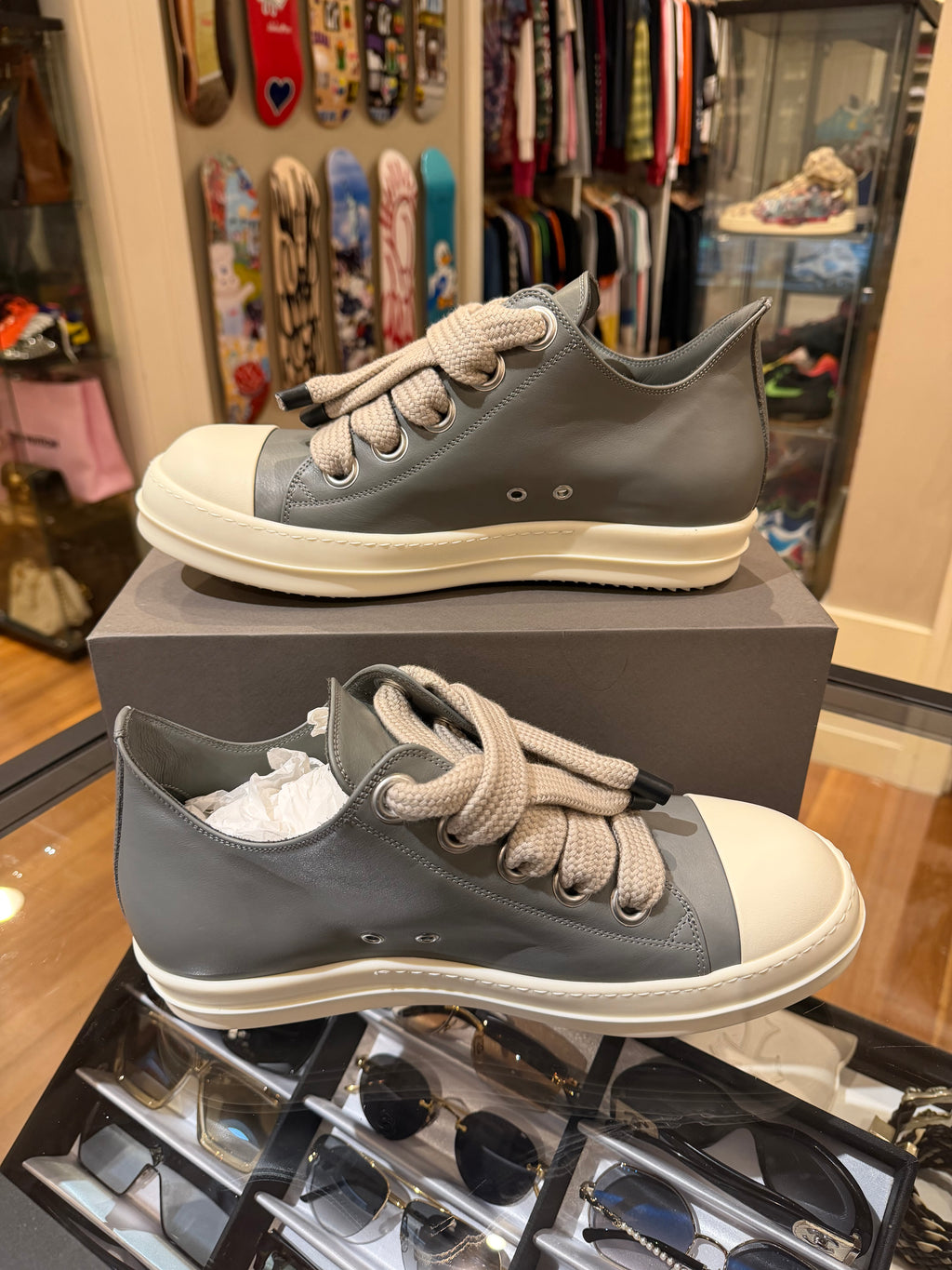 Rick Owens Jumbolace Ramone - Grey