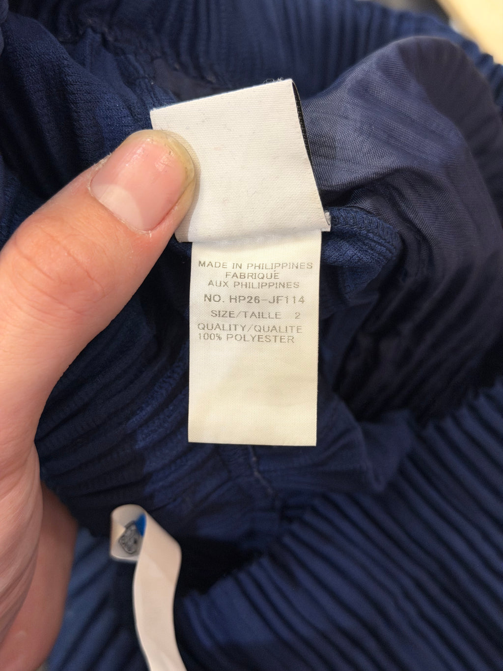 Issey Miyake Homme Plissé Pleated Pants - Navy