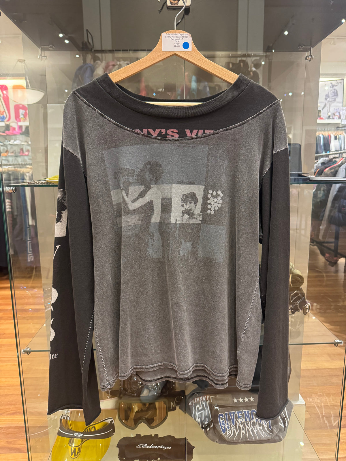 ERD Benny Video Assemblage Patchwork LS Shirt
