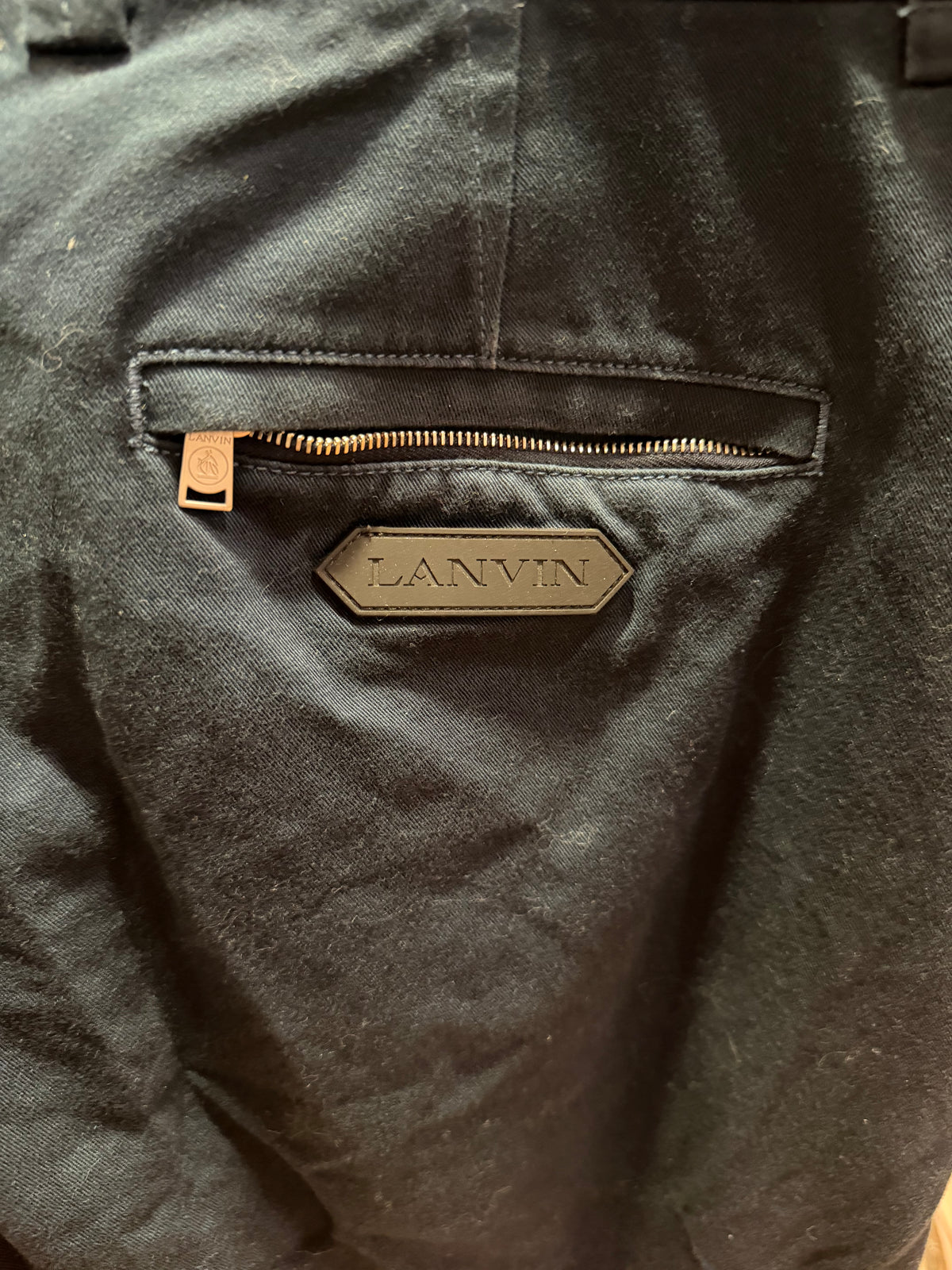 Lanvin Canvas Trousers - Navy