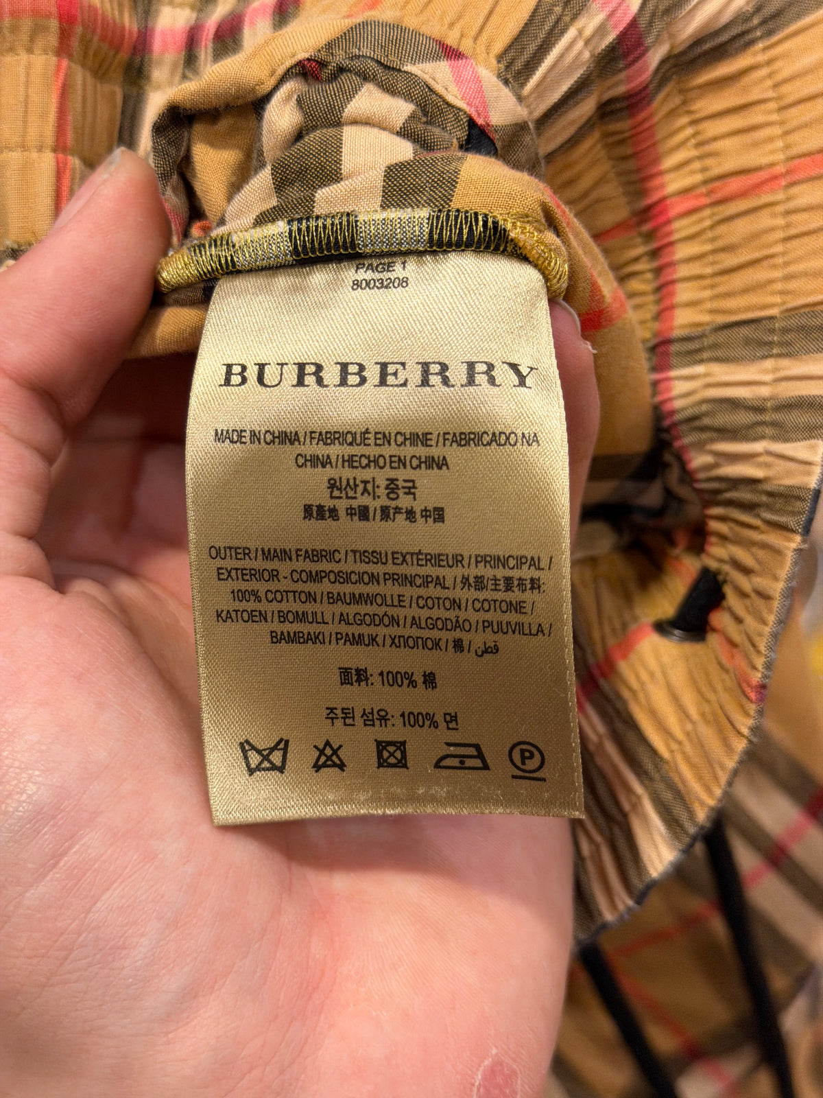 Burberry Stretch Cotton Side Stripe Trousers