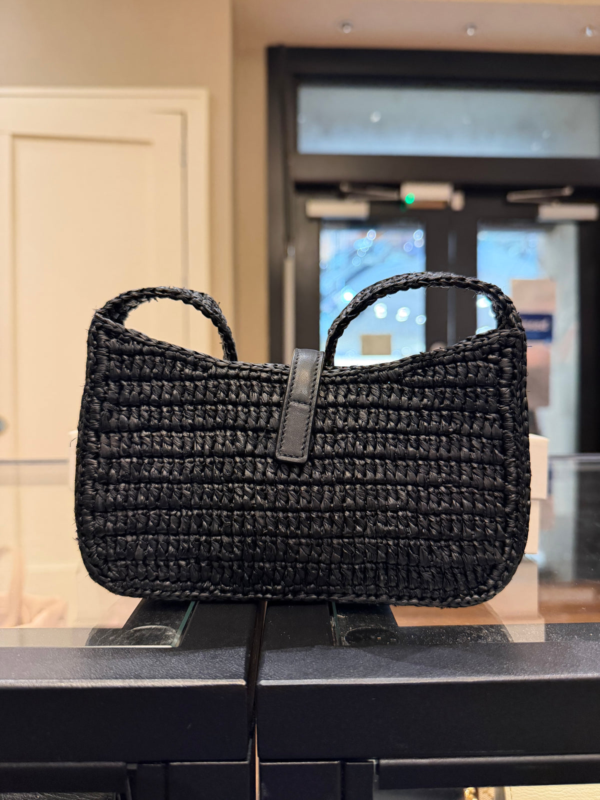 Saint Laurent Raffia Le 5 á 7 Mini