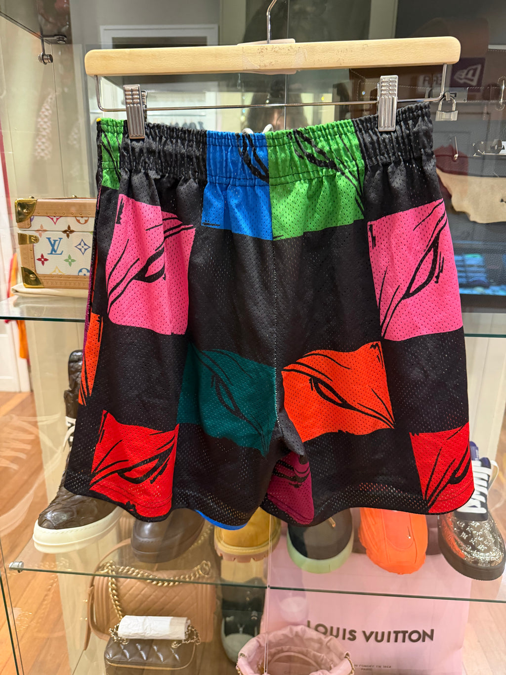 Eric Emanuel x Matty Boy Mesh Multicolor Shorts