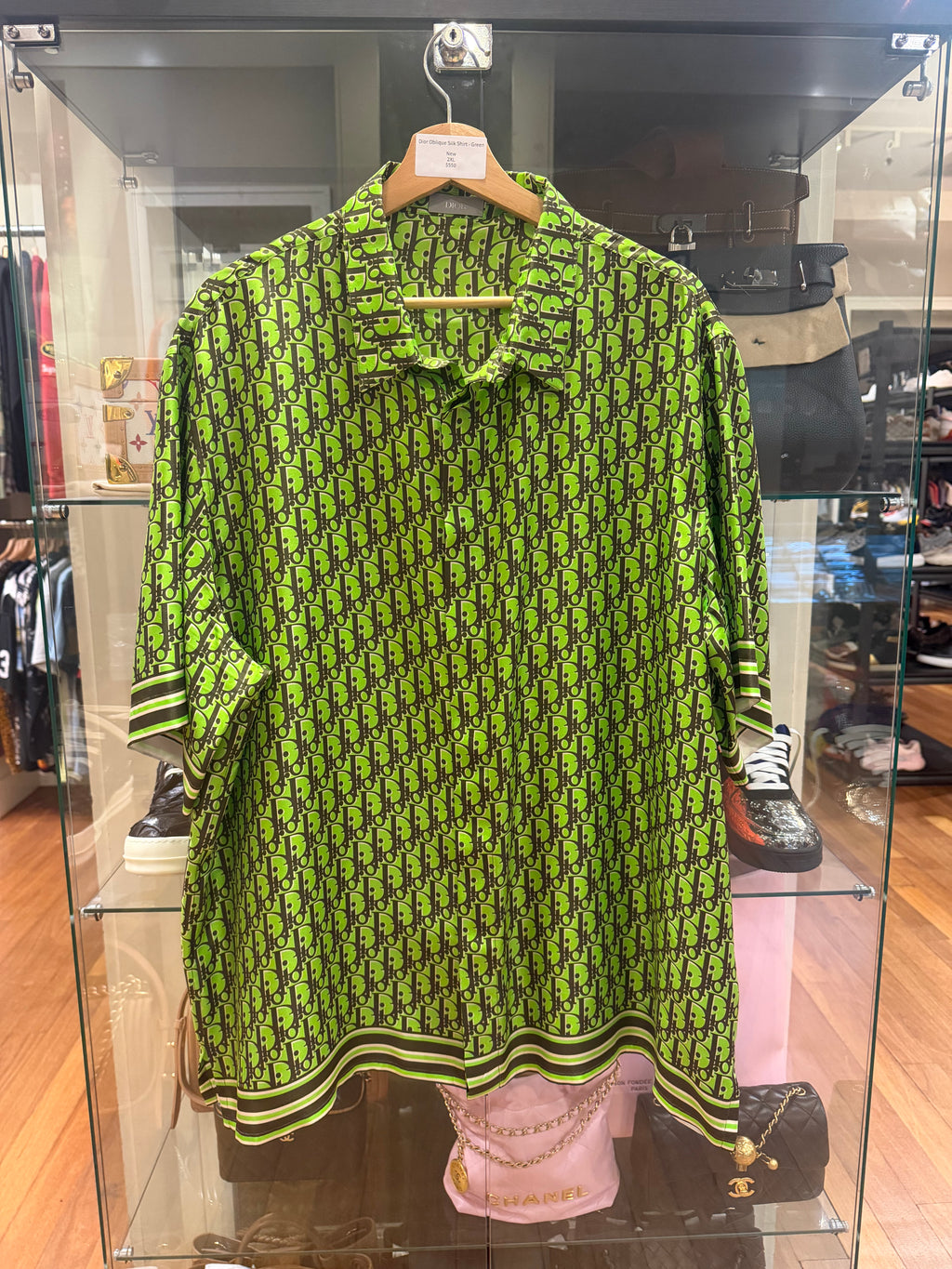 Dior Oblique Silk Shirt - Green