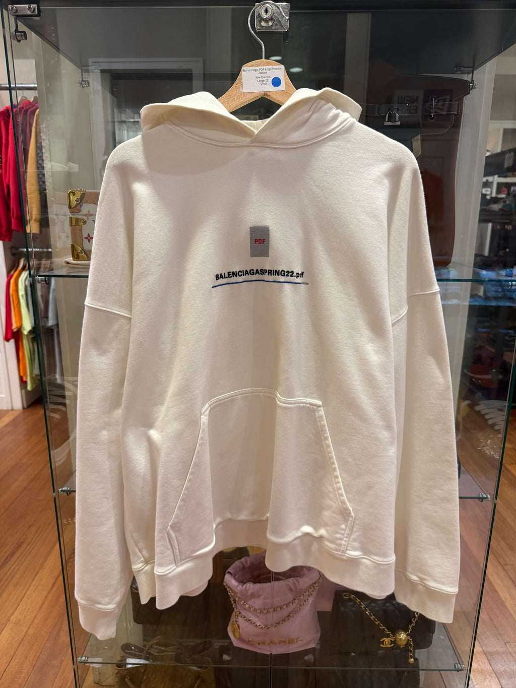 Balenciaga .PDF Hoodie - White
