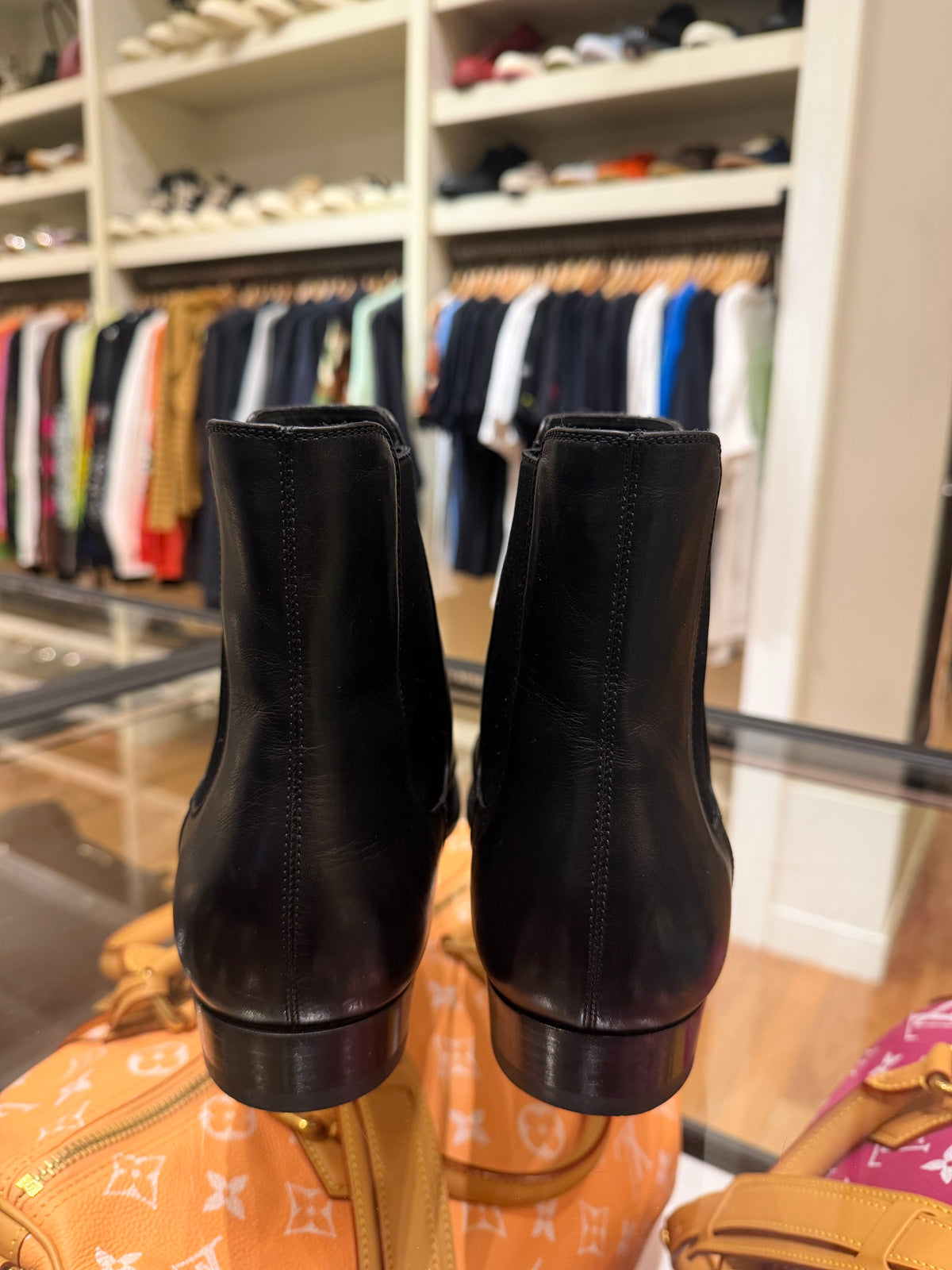 Saint Laurent Wyatt Chelsea Leather Boot