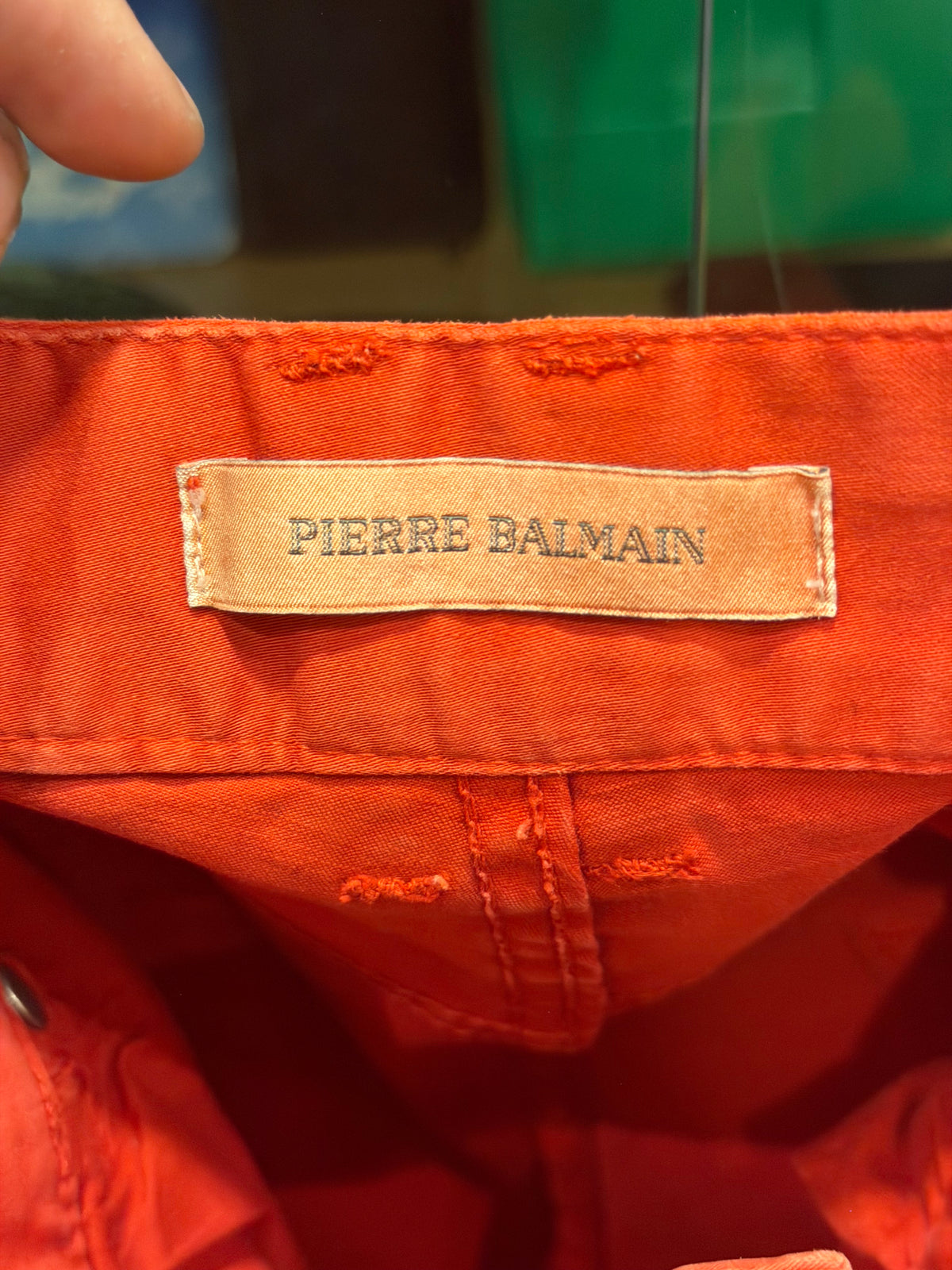 Pierre Balmain Red Denim Jeans