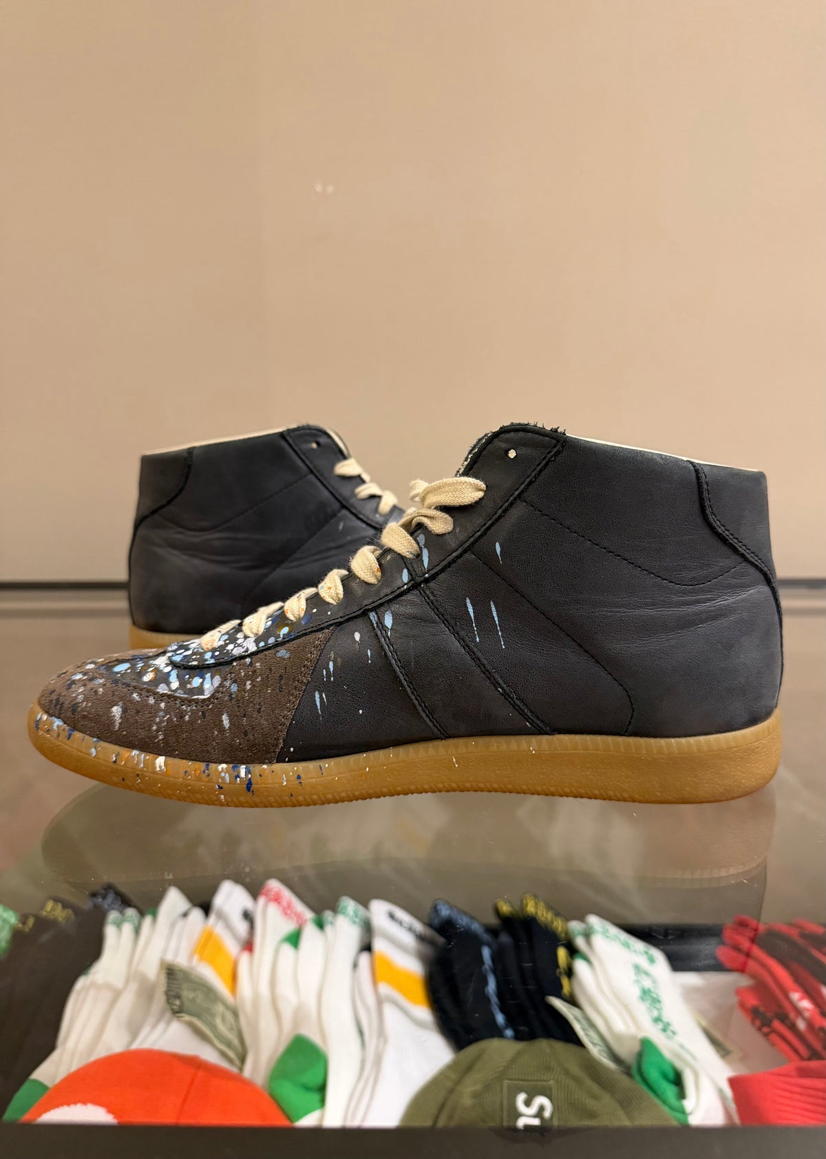 Maison Margiela Replica High
- Navy/Paint Splatter