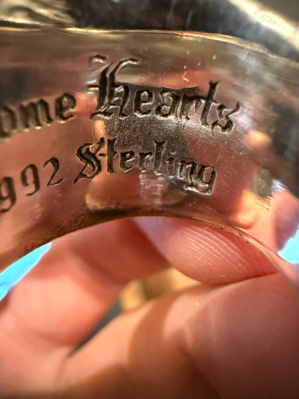 Chrome Hearts Keep Ring Silver - Size 6.5