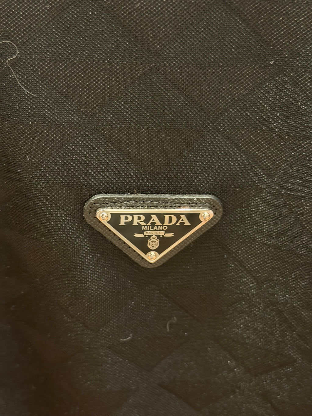 Prada Technical Fabric Tonal Jaquard Jersey- Black