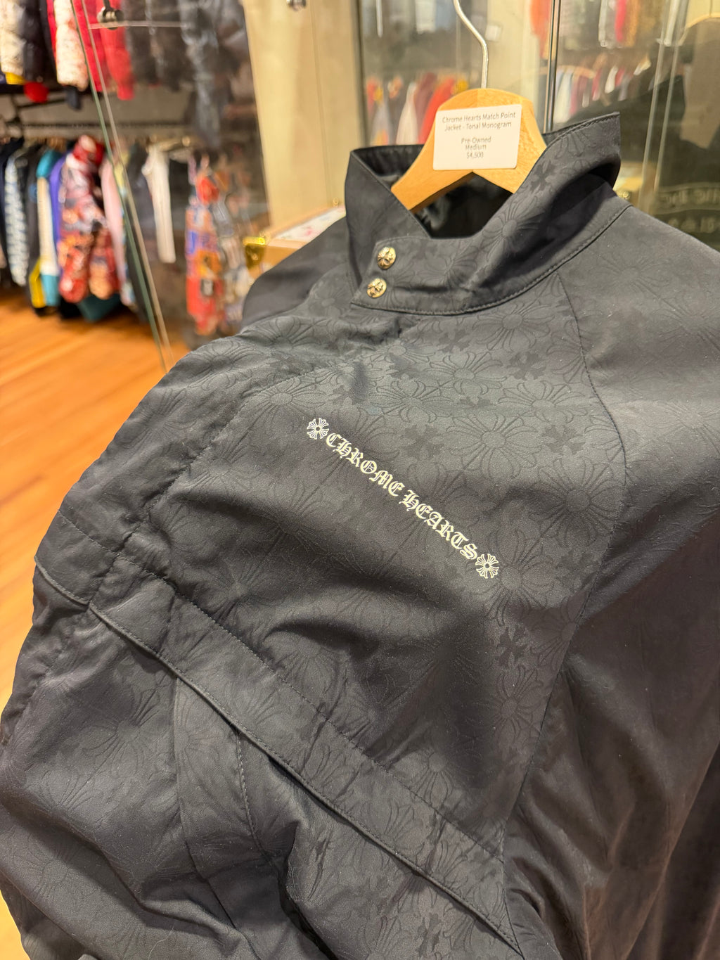 Chrome Hearts Match Point Monogram Print Windbreaker Jacket
