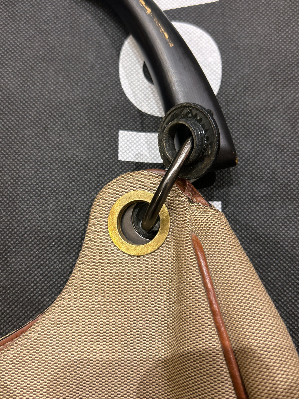 Vintage Gucci Canvas Hobo Bag