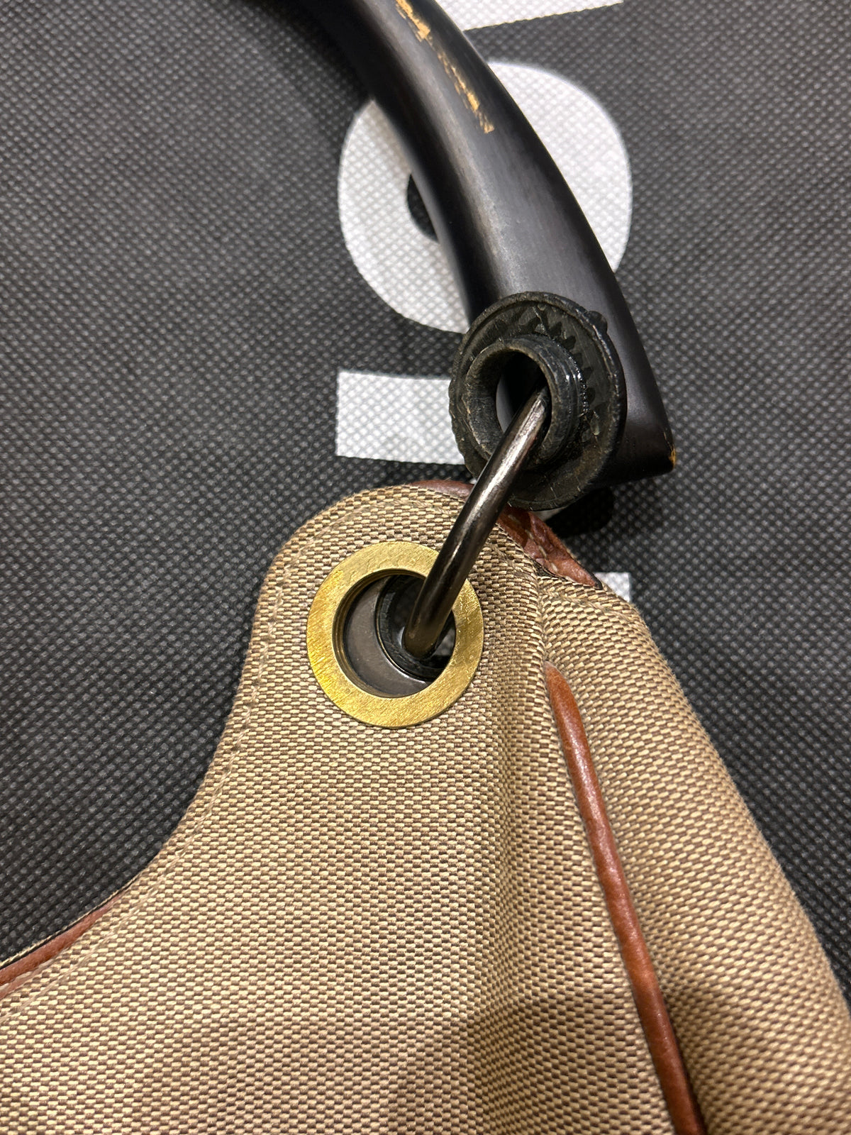 Vintage Gucci Canvas Hobo Bag