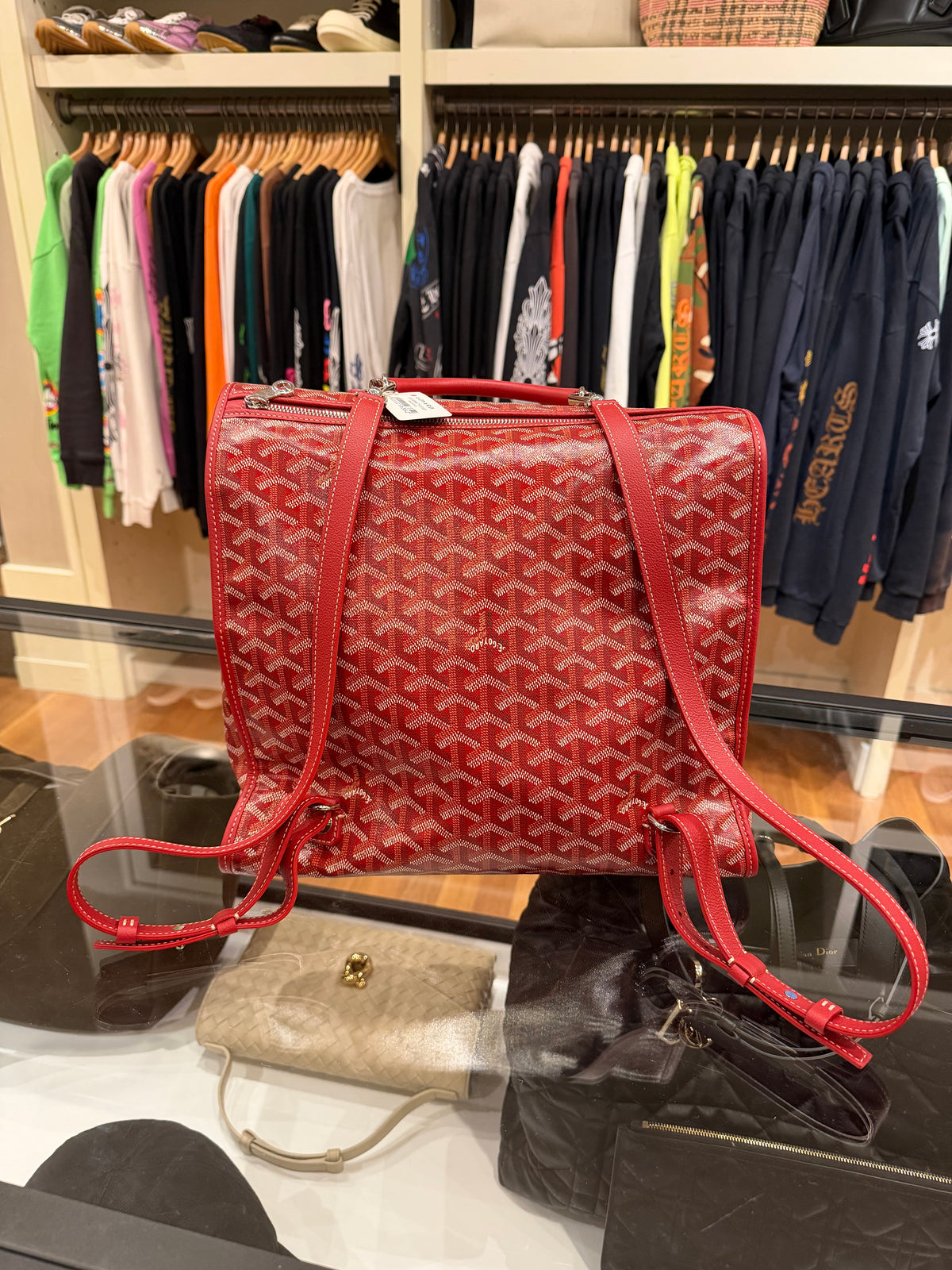 Goyard Saint Léger Backpack Red