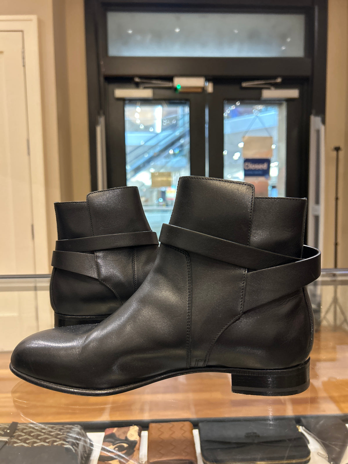 Hermes Neo Ankle Boot - Black Leather
