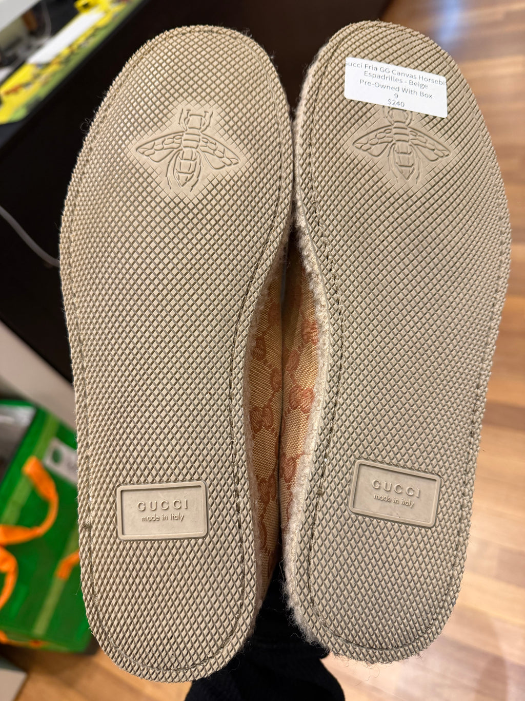 Gucci Fria GG Canvas Horsebit Espadrilles