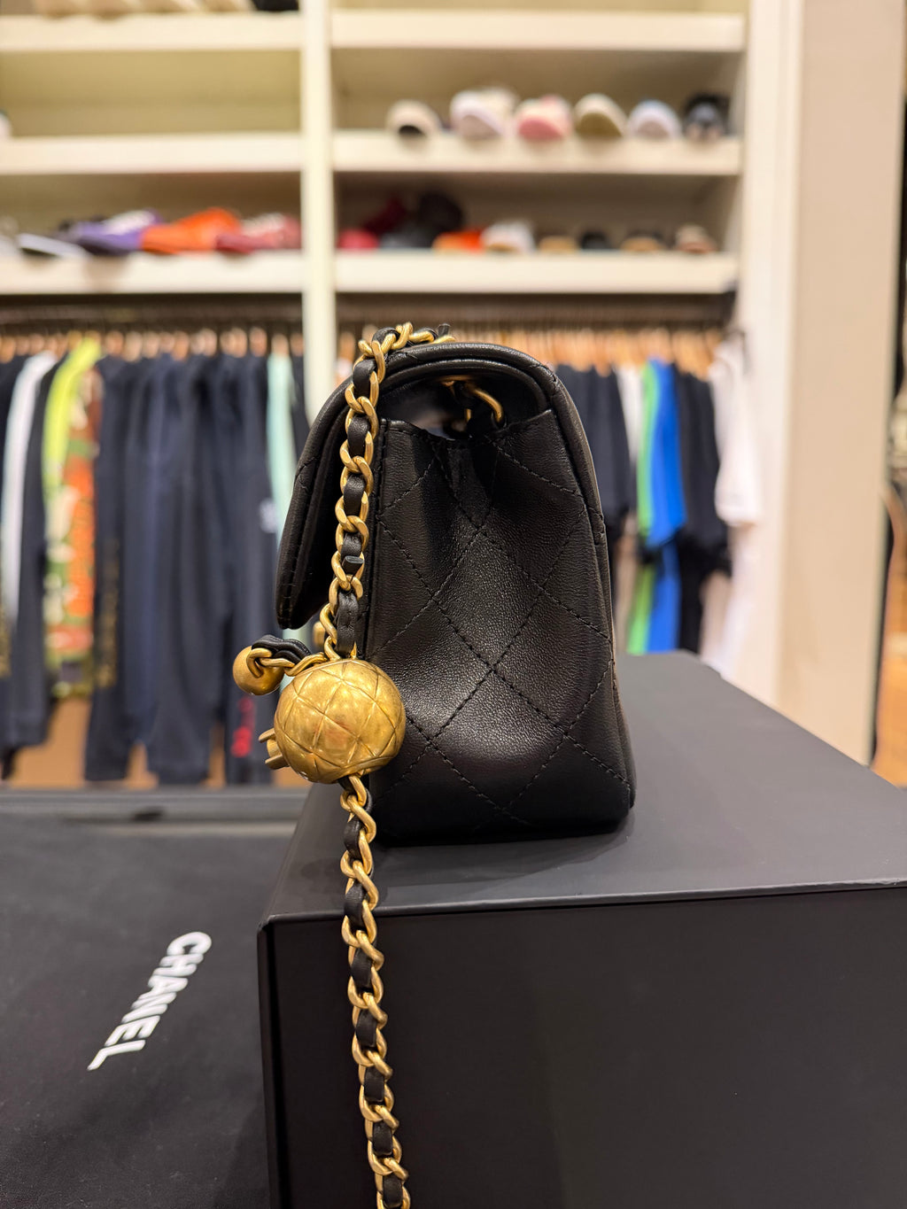 Chanel Pearl Crush Rectangular Mini Flap Bag