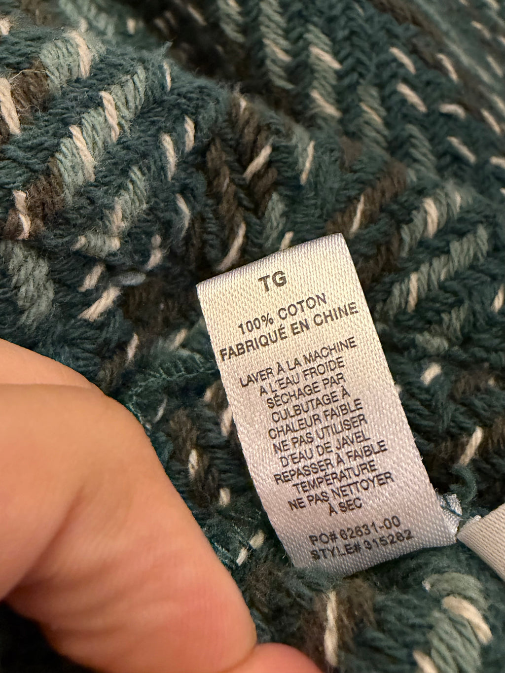 Stussy x Union Angel Knit
Poncho Zip Up - Green