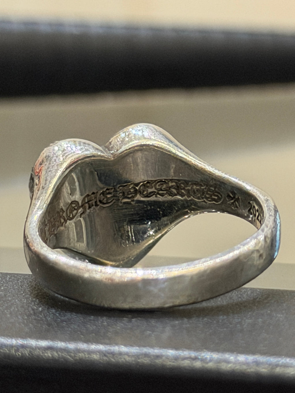 Chrome Hearts CH ‘Cemetary’ Silver Heart Ring