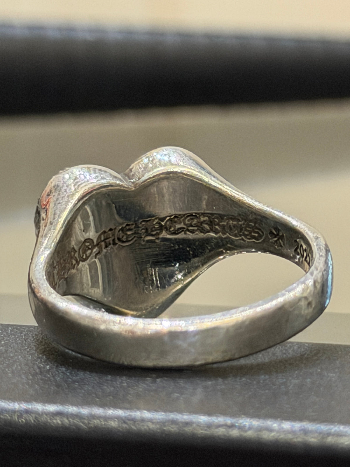 Chrome Hearts CH ‘Cemetary’ Silver Heart Ring