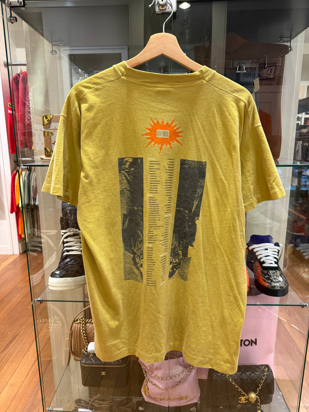 Vintage 1995 REM Monster 1995 World Tour Tee - Mustard